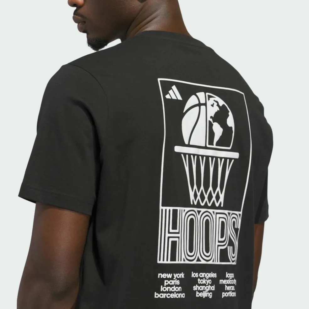 adidas · World Wide Hoops Graphic T-Shirt
