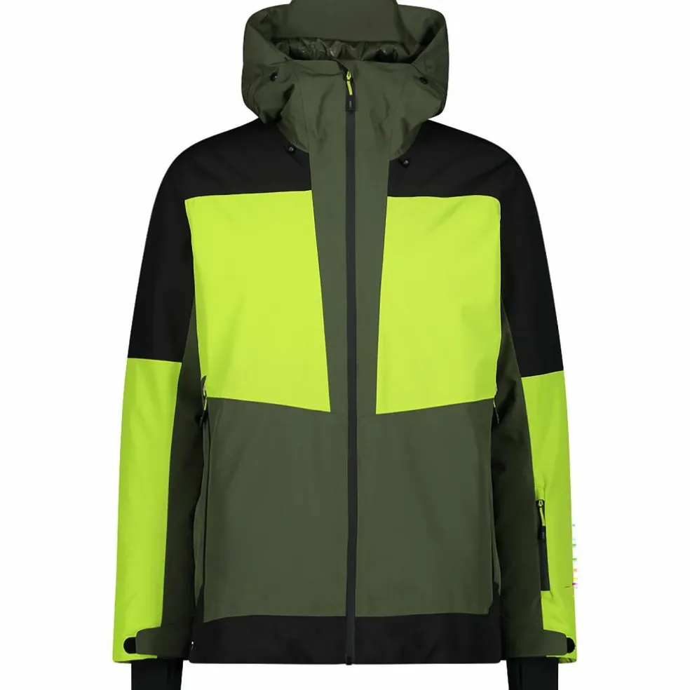 CMP · M JACKET FIX HOOD PL PONGEE JACQUARD+TPU