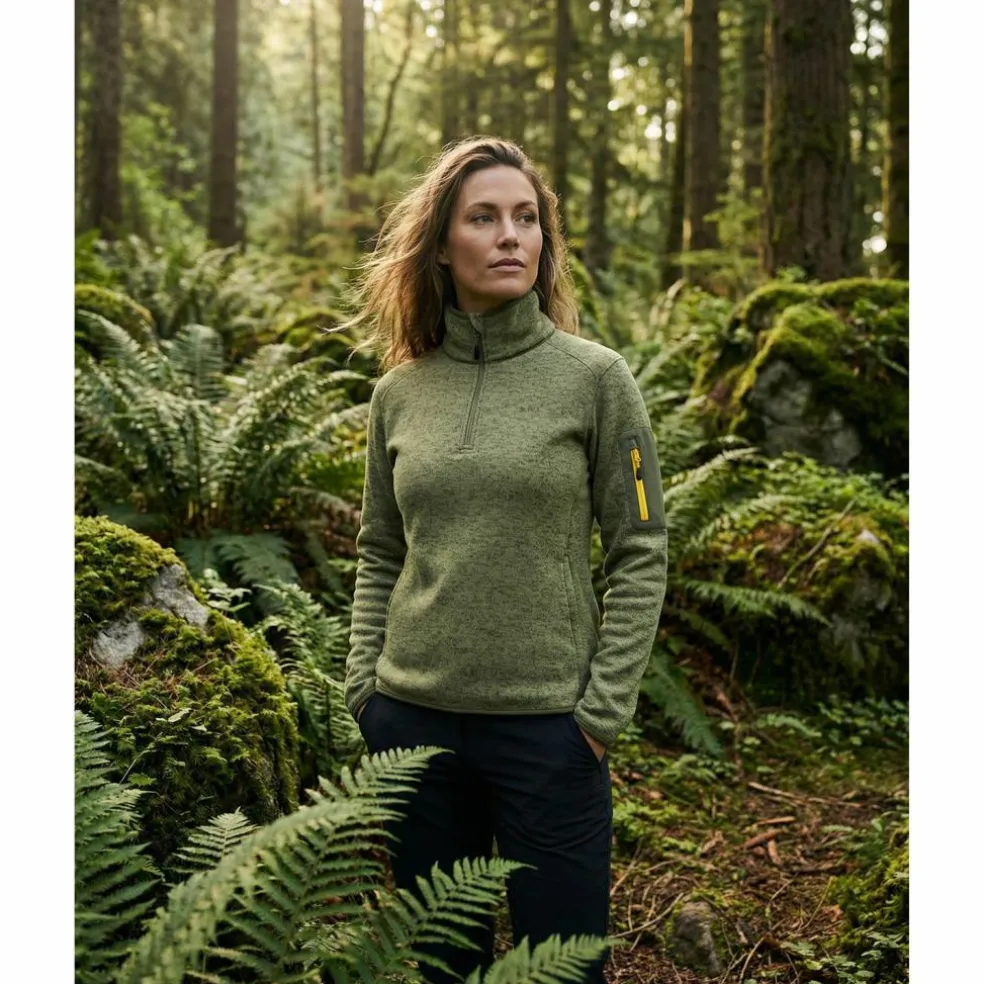 Jeff Green · 1/4 Zip Strickfleecepullover Helmi