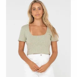 RUSTY · SIMMER CROP TOP