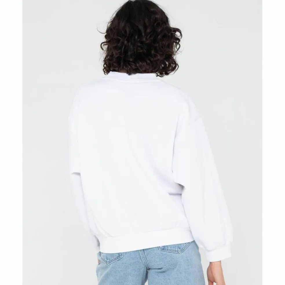 RUSTY · SUNSET PALM OVERSIZE CREW NECK FLEECE